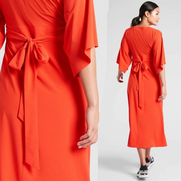 Athleta Calistoga Wrap Dress Size Small - Picture 3 of 13